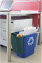Papierbak rubbermaid recycling medium 26l blauw