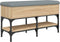 vidaXL - Schoenenbank - 82x32x45 - cm - bewerkt - hout - sonoma - eikenkleurig
