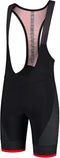 Rogelli Fuse - Korte Fietsbroek - Met Bretels - Zwart Rood - Maat L