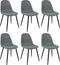Kick eetkamerstoel Noor - Set van 6 - Groen (6 stuks)