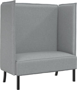 vidaXL - Hoge - rug - Lichtgrijs - 109x56x121 - cm - Stof