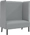 vidaXL - Hoge - rug - Lichtgrijs - 109x56x121 - cm - Stof