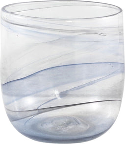 PTMD Anni Windlicht - 14 x 14 x 16 cm - Glas - Blauw