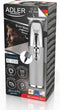 Adler AD 2836S - Trimmer - Lithiumbatterij 1400 mAh - USB-C - Zilver