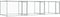 vidaXL - Hondenhok - met - deuren - 6x2x1,5 - m - gegalvaniseerd - staal - grijs