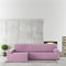 Hoes voor chaise longue met lange armleuning links Eysa BRONX Roze 170 x 110 x 310 cm
