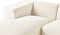 Hoekbank DOLVA Corduroy Off-white 3-zitter Rechterzijde