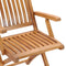 vidaXL - Tuinstoelen - 2 - st - inklapbaar - massief - teakhout