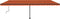 vidaXL - Luifel - handmatig - uittrekbaar - met - LED - 600x350 - cm - oranje - en - bruin