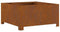 vidaXL - Vierkante - Vuurkorf - 60x60x30 - cm - Weerbestendig - Staal
