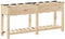 vidaXL - Tuinplanter - met - Rasters - 161x43x76 - cm - Massief - Grenenhout