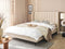 VILETTE - Tweepersoonsbed - Beige - 140 x 200 cm - Bouclé