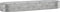 vidaXL - Plantenbak - 322x100x36 - cm - gepoedercoat - staal - zilverkleurig