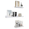 Woltu Set van 3 Zwevende Wandplanken - MDF - 60 x 15 x 10 cm - Wit (3 stuks)
