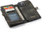 Caseme - vintage 2 in 1 portemonnee hoes - Geschikt voor iPhone 13 Pro Max - Zwart