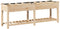 vidaXL - Tuinplanter - met - Rasters - 203x53x76 - cm - Massief - Grenenhout
