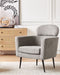 SOBY - Fauteuil - Taupe - Polyester