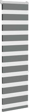 vidaXL - Zebra - rolgordijn - 45x150 - cm - stofbreedte - 40,9 - cm - donkergrijs
