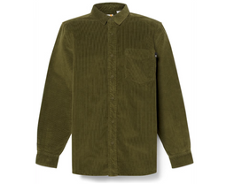 Timberland Corduroy Overhemd – Stretchstof & Borstzak – Donkergroen - Maat 3XL