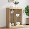 vidaXL - Dressoir - met - LED-verlichting - 81x37x100 - cm - sonoma - eikenkleurig