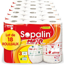 Decoratieve Keukenrol Maxi Rolls - 18 Rollen (Gelijk aan 36 standaard rollen)