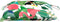 vidaXL - Stoelkussens - 4 - st - 40x40x7 - cm - stof - meerkleurig