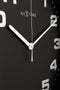 Nextime wandklok Dash - Kleur - Zwart