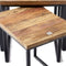 Riviera Maison Bijzettafel - Shelter Island End Table - Set Van 3 Stuks - Zwart