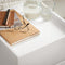 SoBuy FBT121-W - Bijzettafel - 2 Laden - Wit - 40x40x54 cm