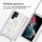 iMoshion Hoesje Geschikt voor Samsung Galaxy S22 Ultra Hoesje Met Koord - iMoshion Design Hoesje met Koord - Wit / White Marble