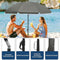 WOLTU GSS0007dgr01 Balkon parasol 135 cm - UPF 50+ UV bescherming - Kantelbaar 35 graden -