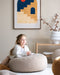 Wigiwama Teddy Ottoman / Poef - Ø65x20cm - Biscuit