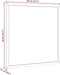 vidaXL - Krijtbord - met - massief - grenenhouten - lijst - 40x40 - cm - zwart