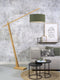 GOOD&MOJO Vloerlamp Montblanc - Bamboe/Groen - 175x47x207cm - Scandinavisch,Bohemian - Staande lampen voor Woonkamer - Slaapkamer