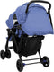 vidaXL - Tweelingkinderwagen - tandem - staal - marineblauw