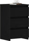 vidaXL - Nachtkastje - Zwart - Eiken - 40x35x62,5 - cm - Geengineerd - Hout