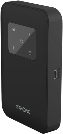 Strong 4G+ LTE MiFi Hotspot Router Wi-Fi 900 - Zwart - Ingebouwd display