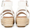 POSH by Poelman JUNE - Dames Plateausandalen - Gespsluiting - Wit
