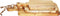 Snijplanken - Naturel - Mangohout - Set van 3