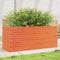 vidaXL - Plantenbak - 110x40x46 - cm - massief - grenenhout - wasbruin
