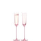 L.S.A. Champagne Theatre Champagne Flute 120 ml Set of 2 Pieces - Pink / Glass