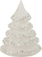 J-Line decoratie Kerstboom Lijnen - glas - glitter/wit/zilver - small