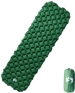 vidaXL - Kampeermatras - opblaasbaar - 190x58x6 - cm - 1- - persoons - groen