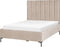 SEZANNE - Bed met opbergruimte - Taupe - 140 x 200 cm - Fluweel