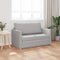 vidaXL - Vloersofa - Bed - 2-in-1 - Cloud - Grijs - 124x71x78 - cm - Stof