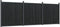 vidaXL - Schuttingpaneel - 526x186 - cm - HKC - grijs