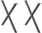 vidaXL - Eettafelpoten - 2 - st - X-vormig - 90x(72-73) - cm - staal - antraciet