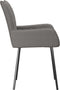 vidaXL - Eetkamerstoelen - 2 - st - stof - lichtgrijs