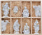 Kerstgroep wit 8-delig - 10 cm