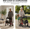 Medzone Fortis - Rollator Lichtgewicht Opvouwbaar - Zitfunctie Rugleuning Stokhouder - Rood